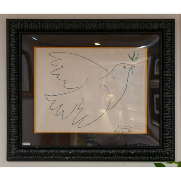 ピカソ 額装 「Blue dove with flowers」 - メルカリ