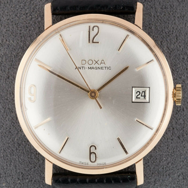 Doxa Anti-Magnetic 14K Rose Gold Mechanical Vintage Men's Watch 56982 – ELI  ADAMS JEWELERS