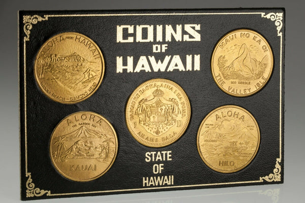 Coins of Hawaii Token Dollar Set in Original Frame and Sleeve