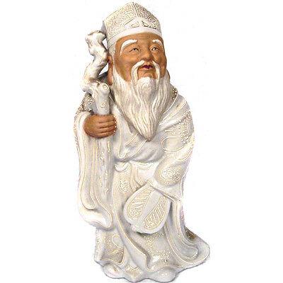 Vintage Ceramic Wise Man Figurine, Made in Japan