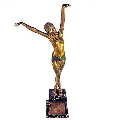SIGNED EGYPTIAN DANCER BRONZE SCULPTURE BY CHIPARUS