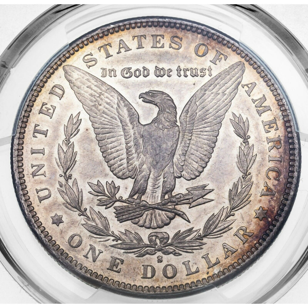 1897-S $1 Silver Morgan Dollar Graded by PCGS as AU-58