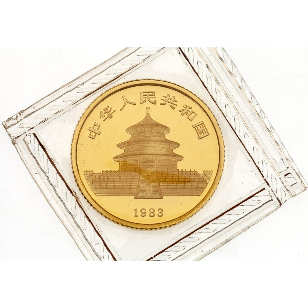 1983 1/10 Oz. .999 Gold Mint Sealed China Panda BU Condition