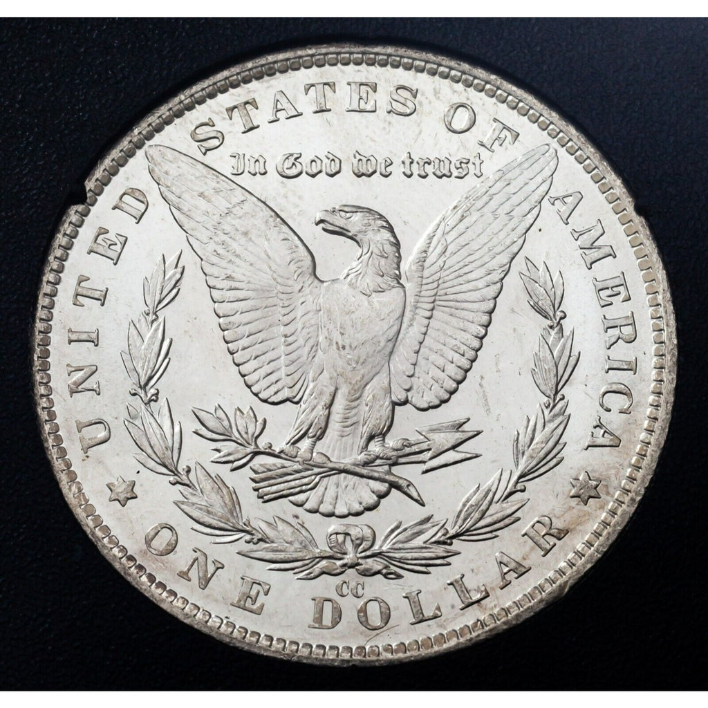 1882-CC $1 GSA Uncirculated Silver Morgan Dollar w/ Box and CoA, Great!