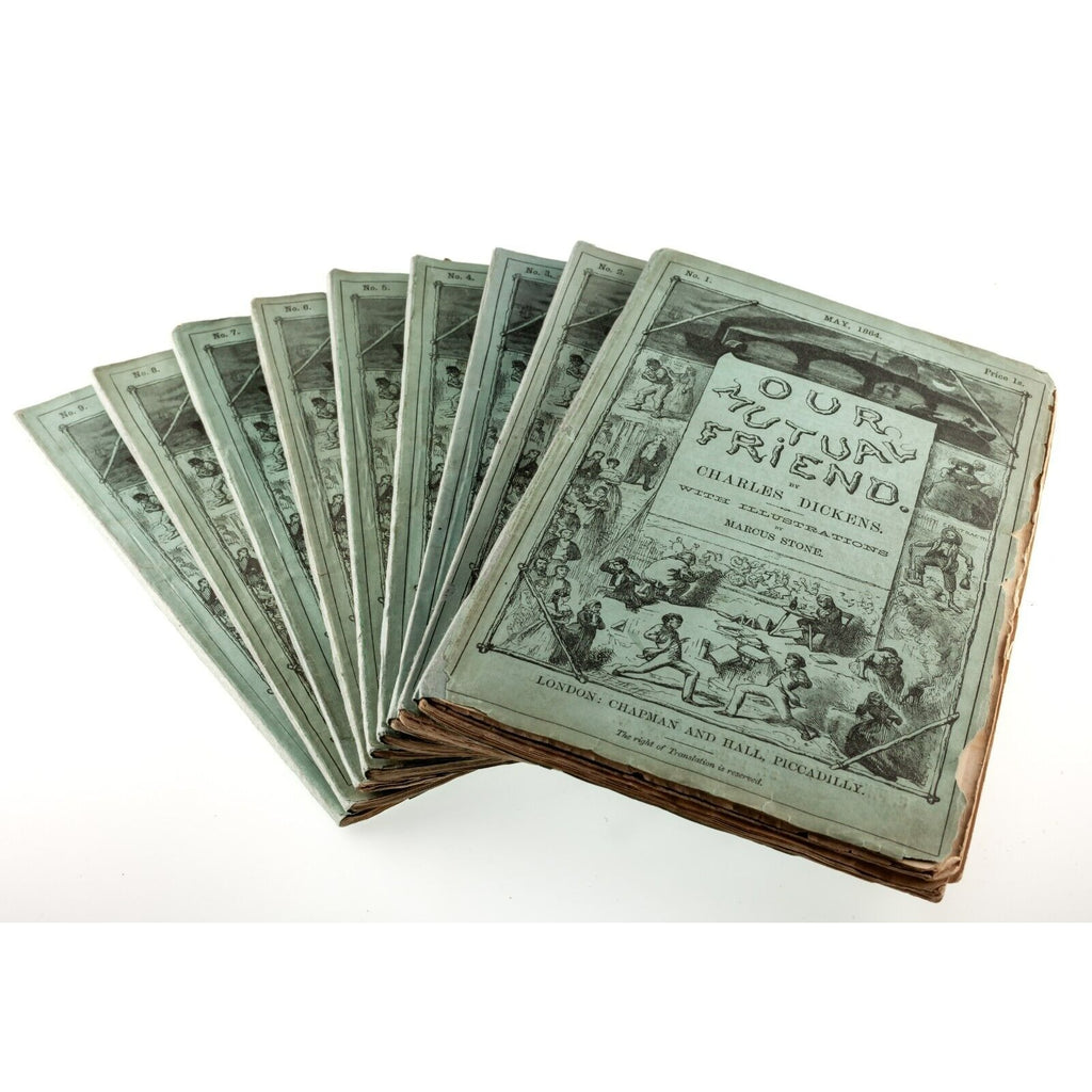 "Our Mutual Friend" by Charles Dickens 1st Edition 20 Vols. in 19 Issues