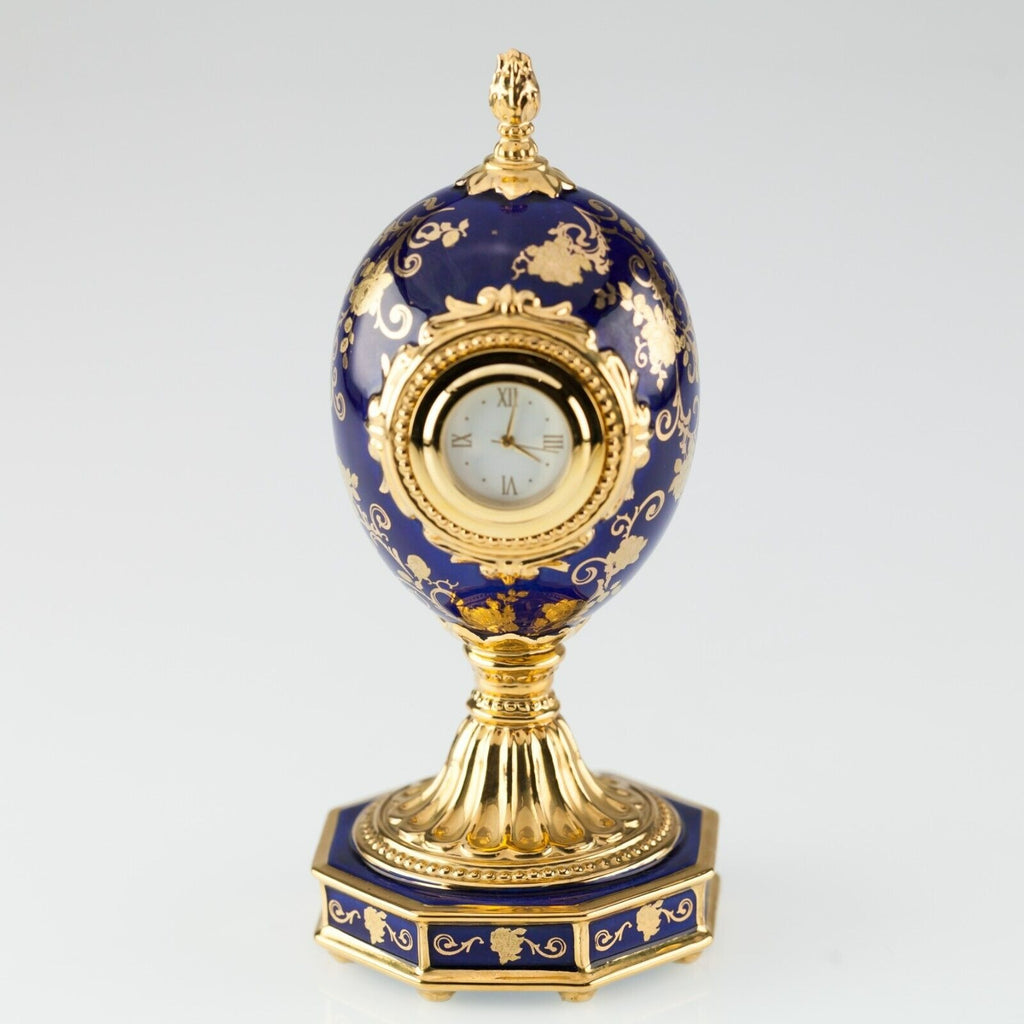 Rose Bouquet Clock Miniature by House of Fabergé / Franklin Mint  No. MA 4371