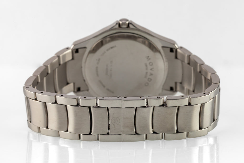 Movado Men's Stainless Steel Quartz Watch w/ Diamond Dial 50.1.14.1351