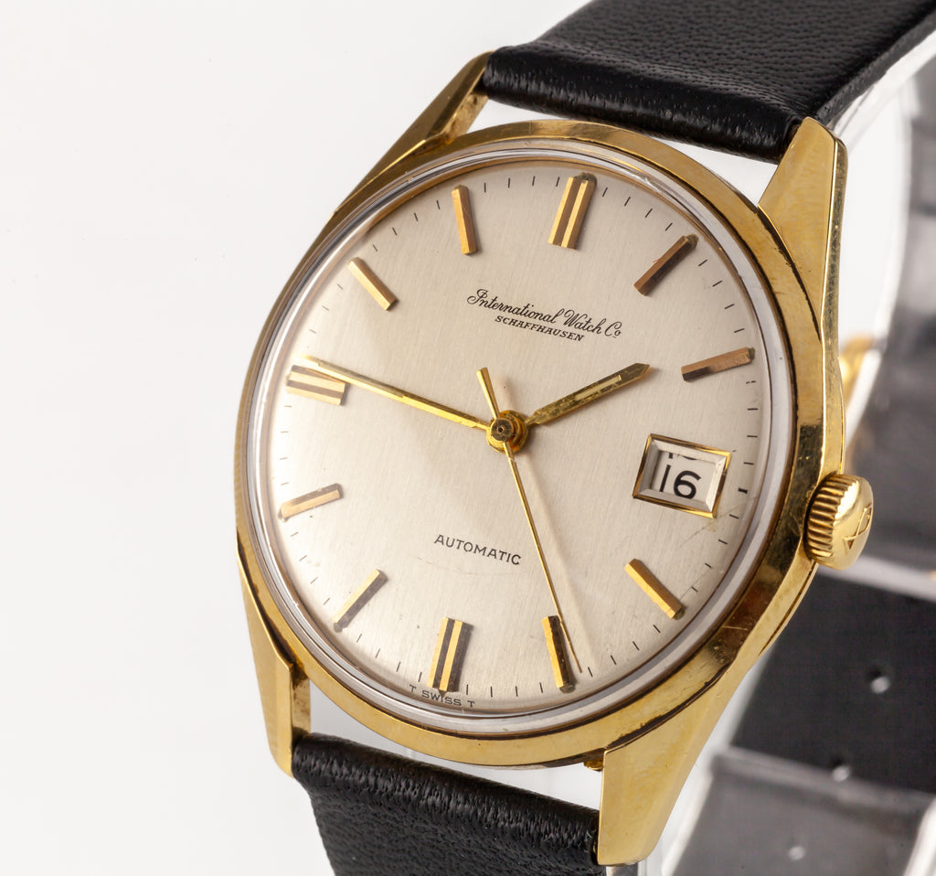 IWC Schaffhausen 18k Yellow Gold Automatic Watch & Date w/ Original Box R810A