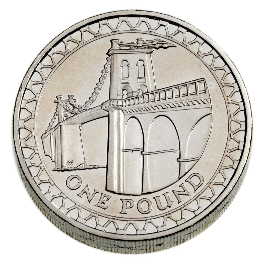 2005 Great Britain Silver Piedfort 1 Pound Proof Coin, KM P50