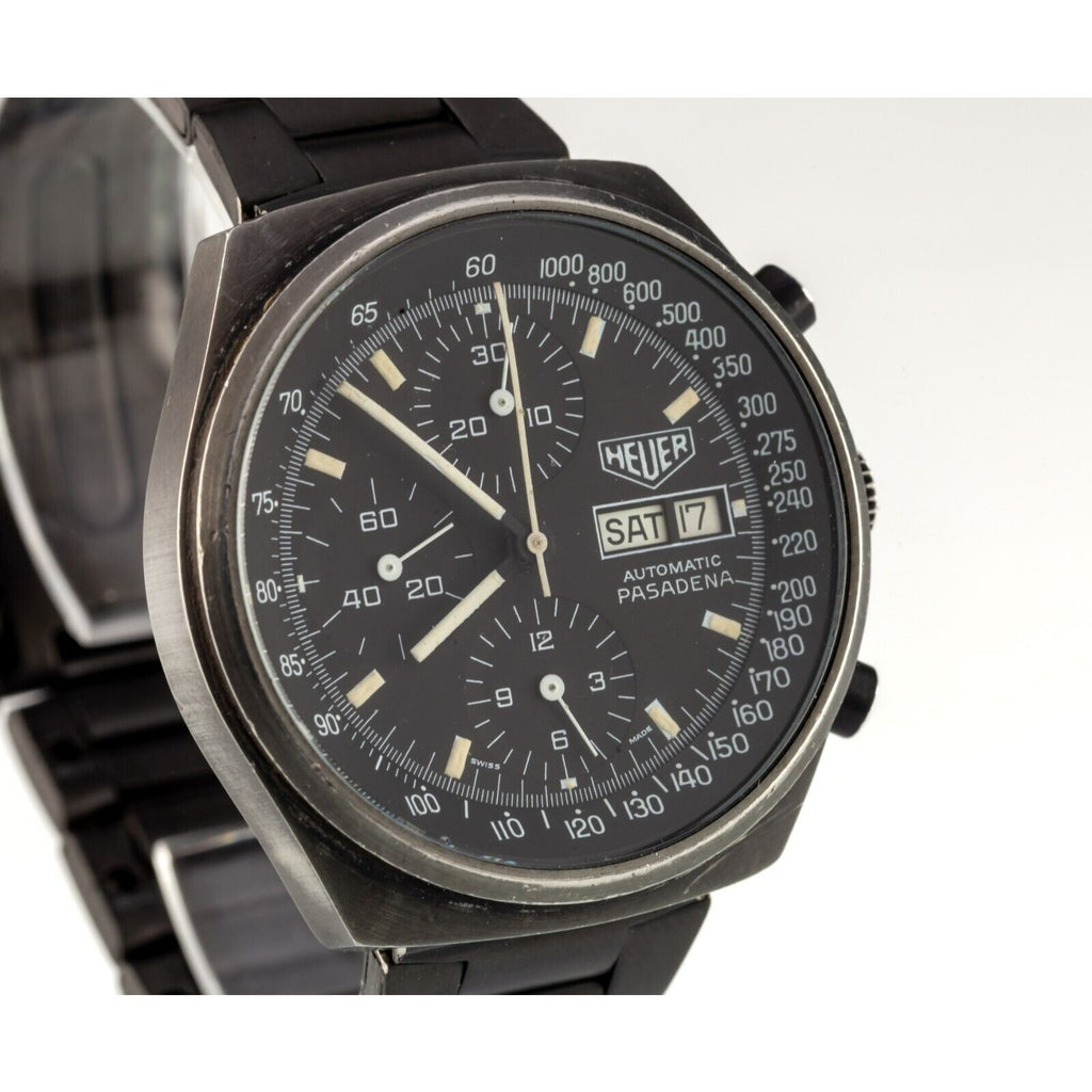 Heuer Automatic Pasadena Chronograph With Day/Date Function & Black Dial 750.501