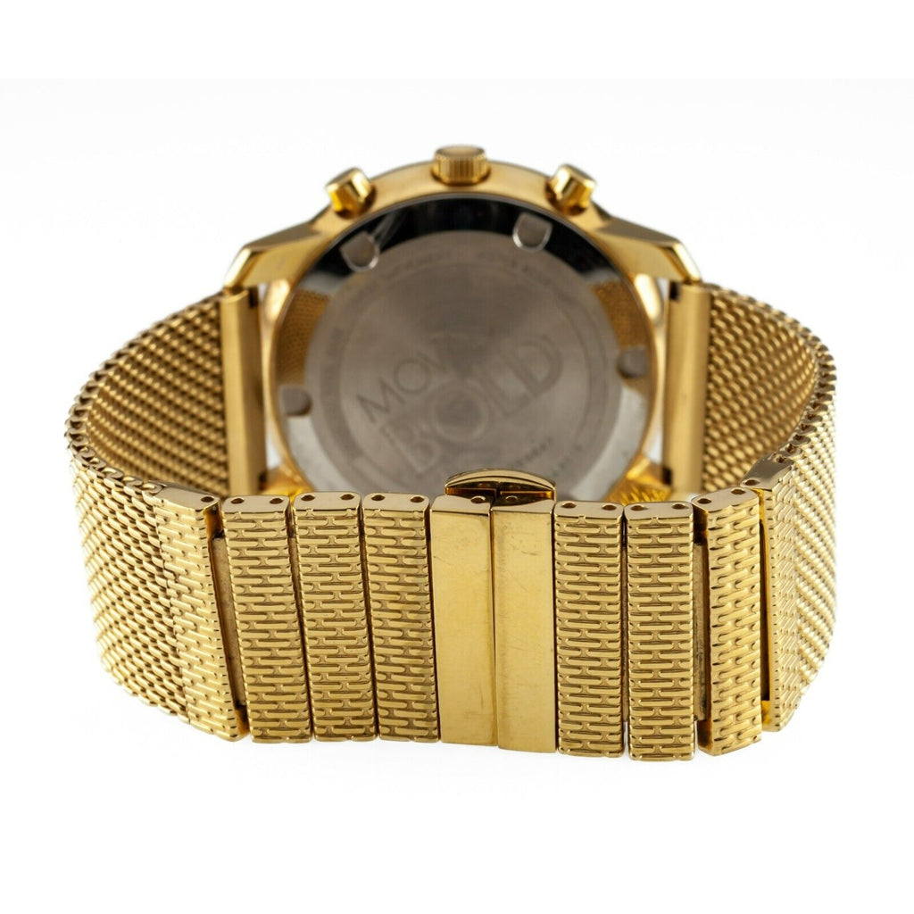 Movado Bold Men's Gold-Plated Chronograph Quartz Watch MB.01.1.34.6215