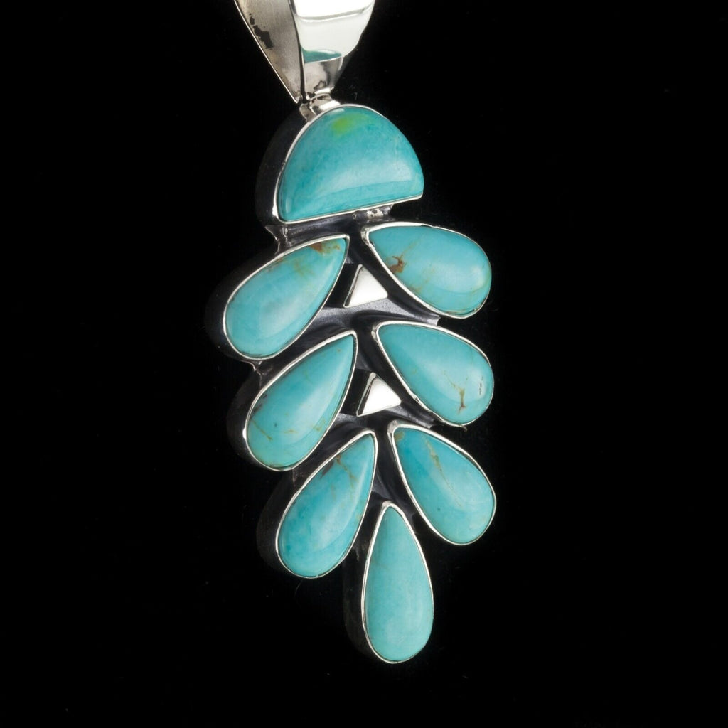Jay King DTR Sterling Silver Turquoise Stone Pendant 10.3g