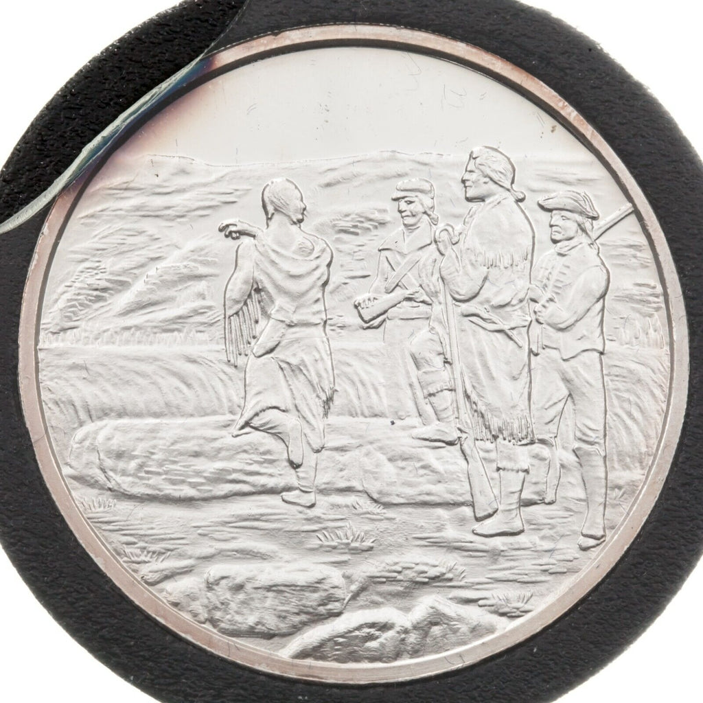 Lewis and Clark Expedition 1 oz Silver Troy Once & 2000-P Sacagawea Dollar Set