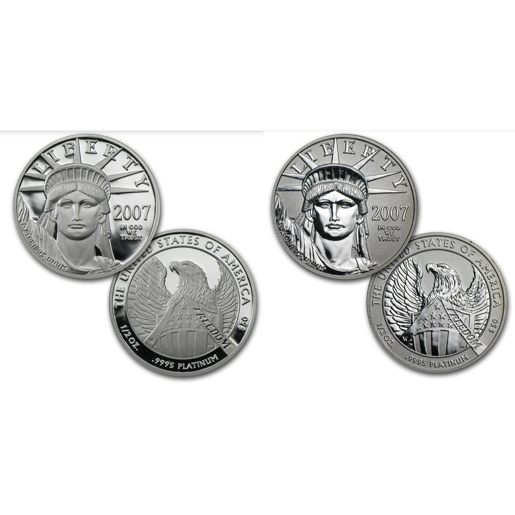 2007-W American Eagle 10TH Anniversary Platinum Coin Set w/Case & CoA