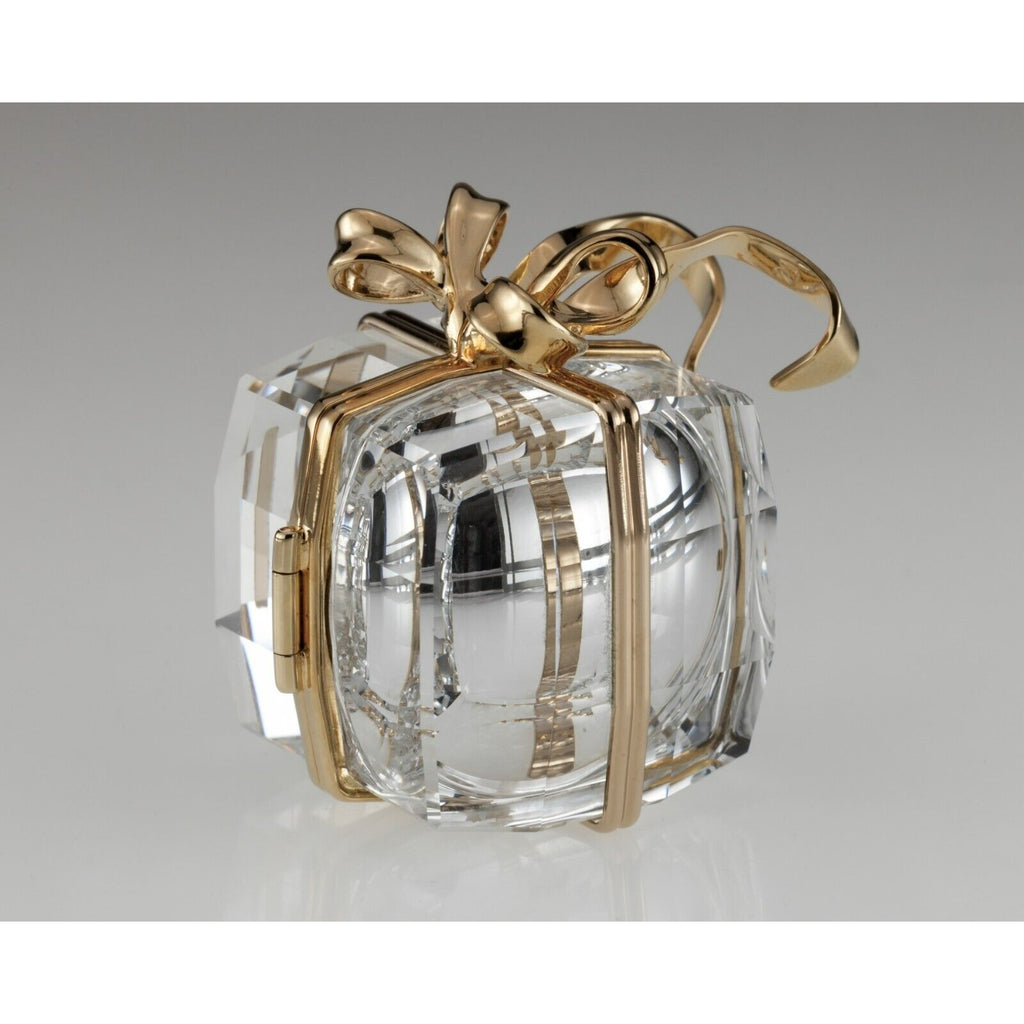 Swarovski Secrets Crystal Gold Gift Clock W/Box