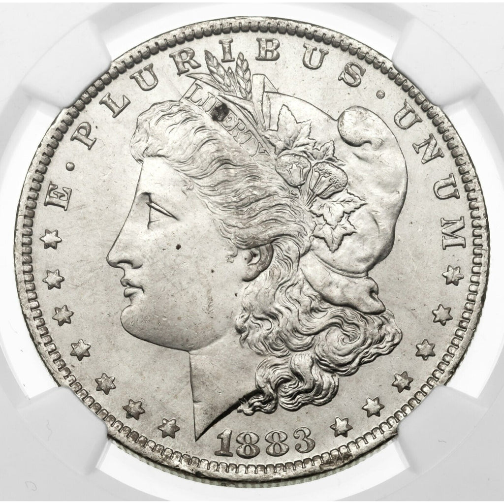 1883-O $1 Silver Morgan Dollar Graded by NGC as MS-63