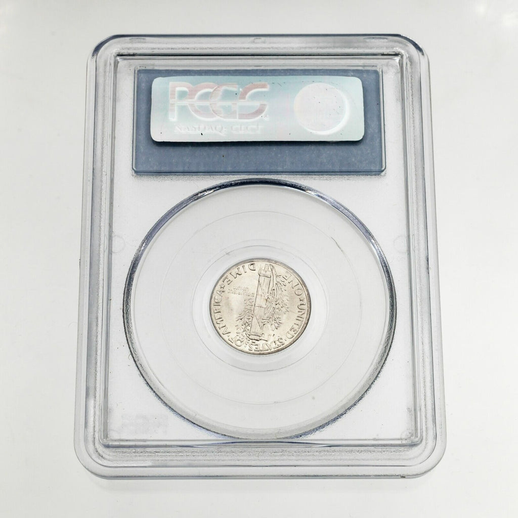 1936 10C Mercury Dime Graded by PCGS as MS65 FB Full Bands