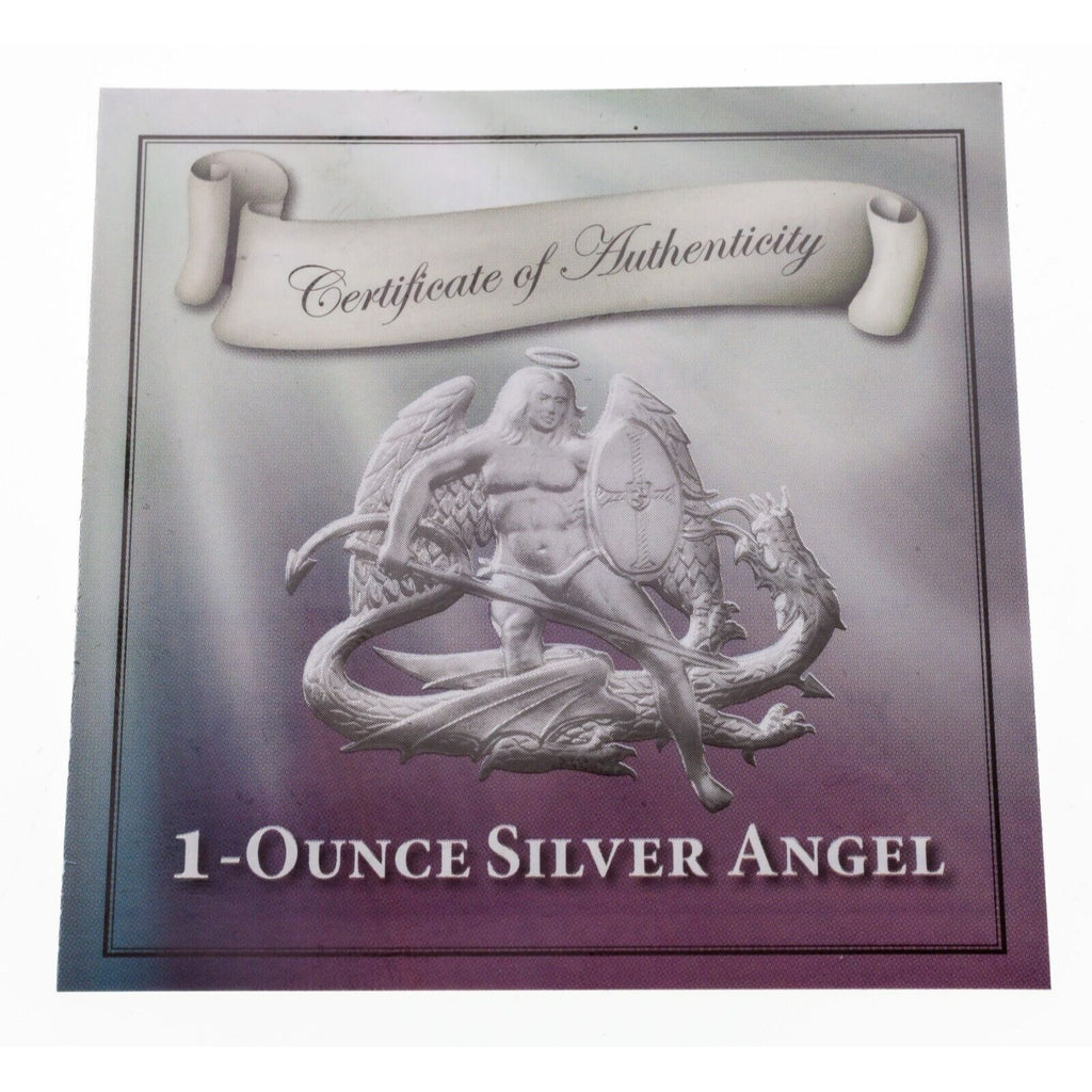 2014 Isle of Man 1 Oz. Silver Angel w/ Original Mint Packaging