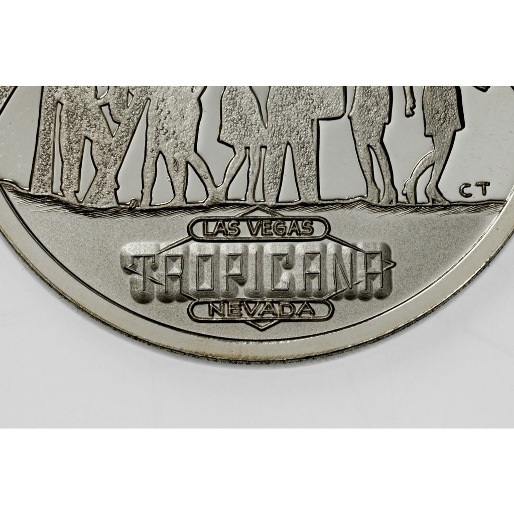 Rare 1992 Tropicana Casino $5 Gaming Token, Kalanui (God Of Money) Silver