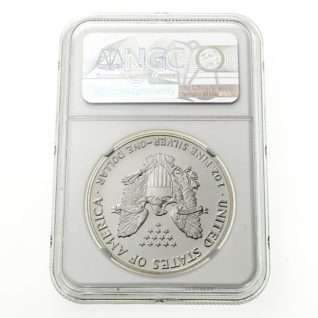 1992 $1 Silver American Eagle Graded by NGC as MS-69! Early Date!