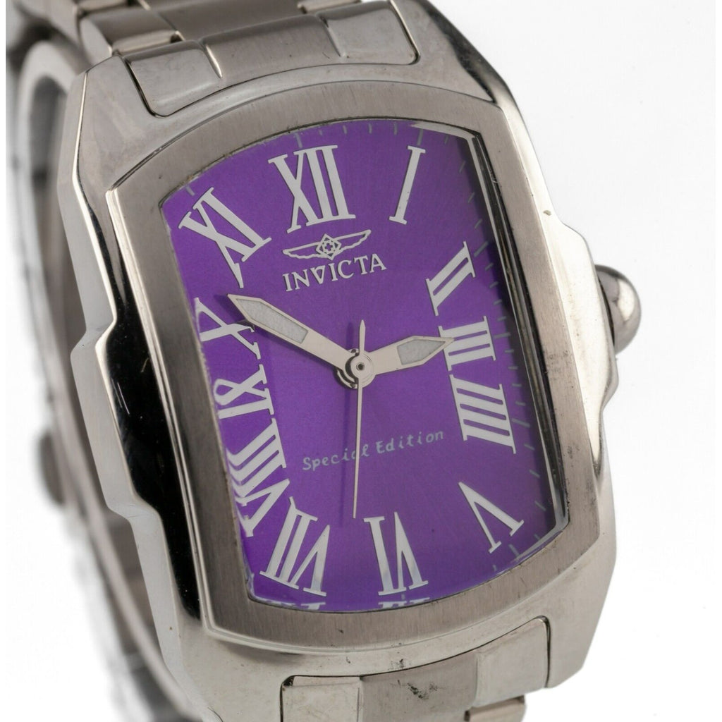 Invicta Women's Stainless Steel Lupah Limited Edition Purple Dial Quartz Watch