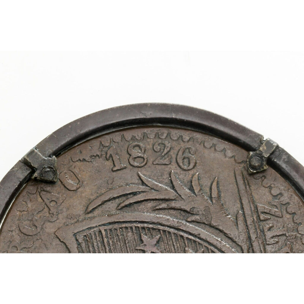 1826 Swiss Cantons Aargau Batzen Coin w/Bezel Pendant