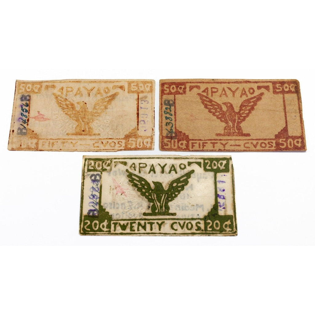 1942 Philippines - Province of Apayao Currency 20c-2p, Lot of 5 pcs