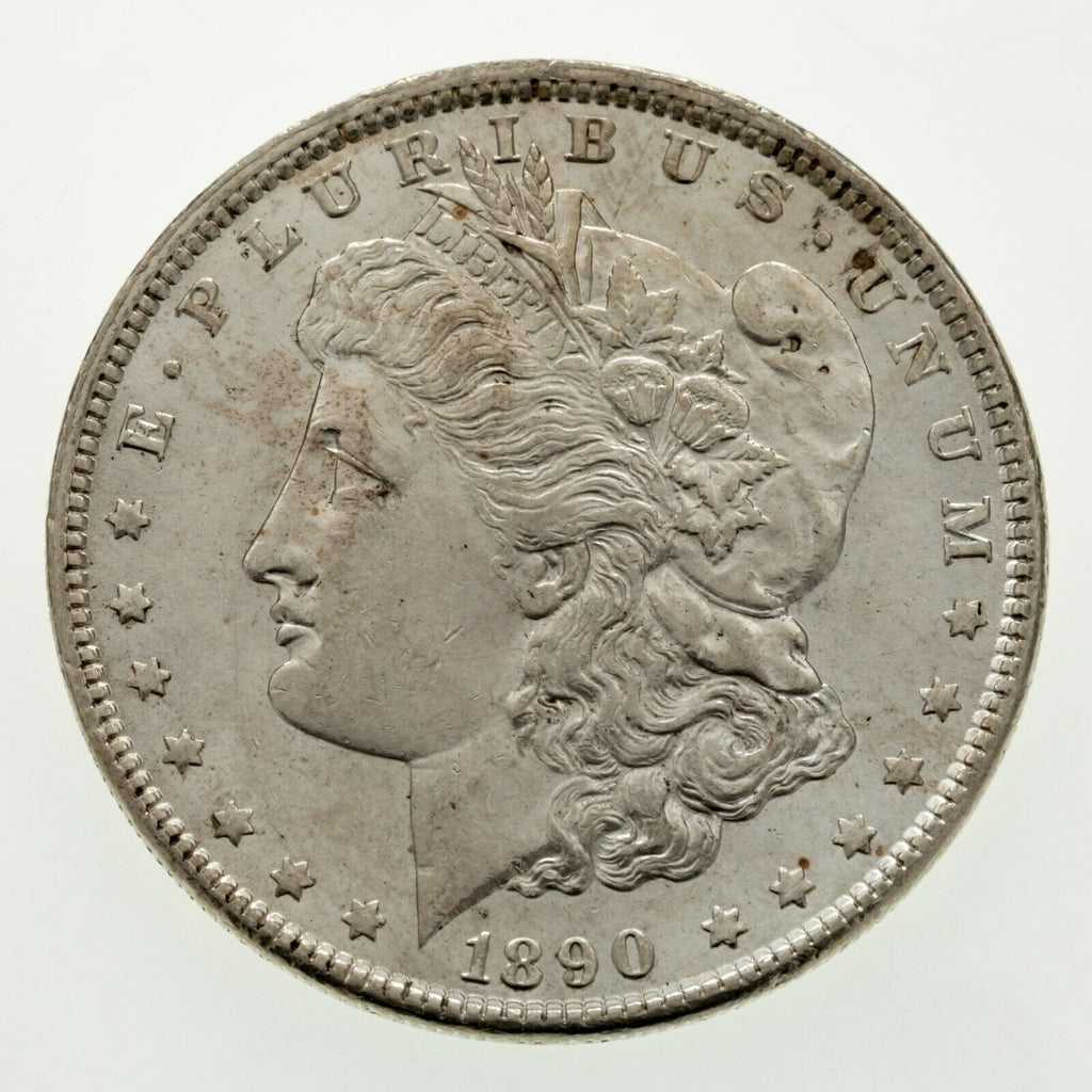 1890 & 1891 $1 Silver Morgan Dollar Lot of 2 Coins in AU Condition
