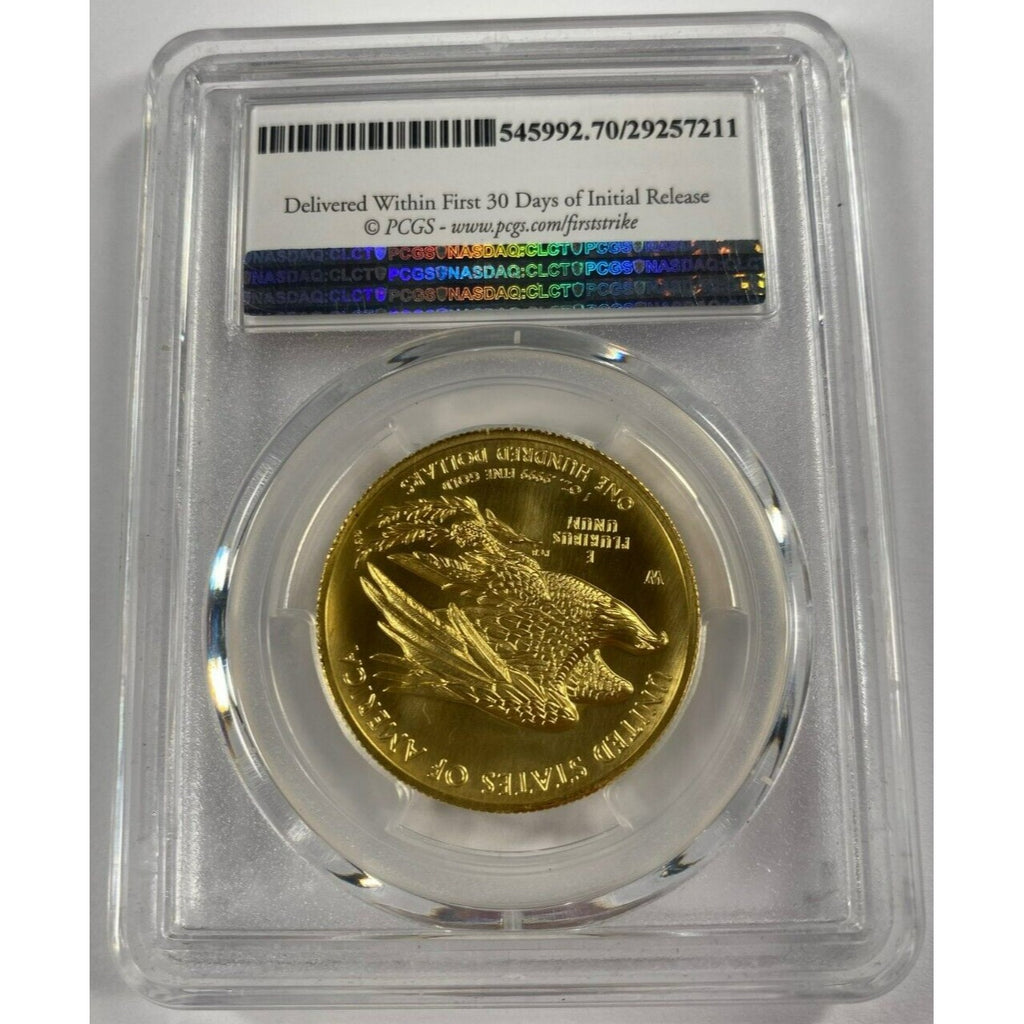 2015-W Gold $100 High Relief Liberty Graded by PCGS as MS70 First Strike