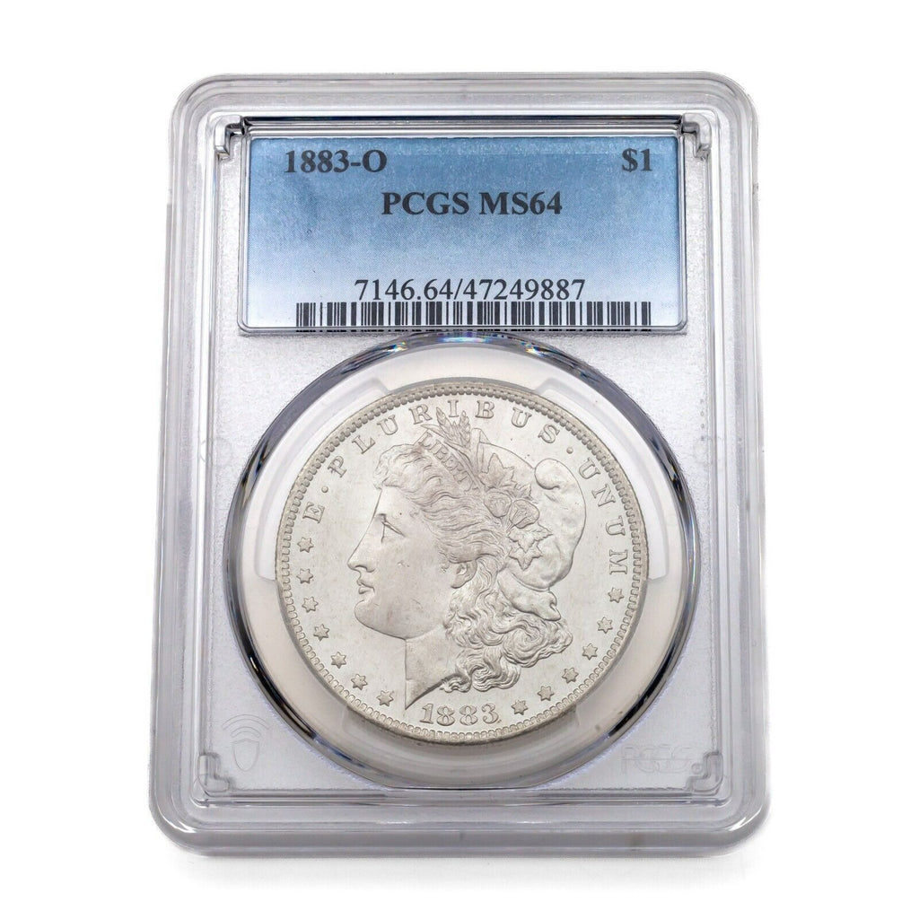 1883-O $1 Silver Morgan Dollar Graded by PCGS as MS-64! Beautiful White Color!