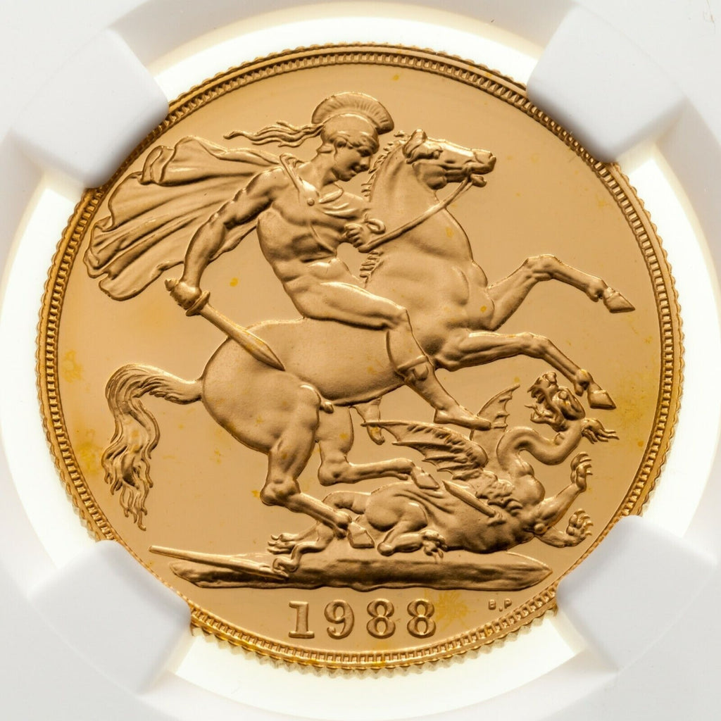 1988 Great Britain 2 Sovereign Gold Coin Graded by NGC as PF68 Ultra Cameo