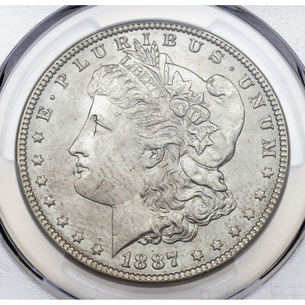 1887 $1 Silver Morgan Dollar Graded by PCGS as MS-66! High Grade Morgan!