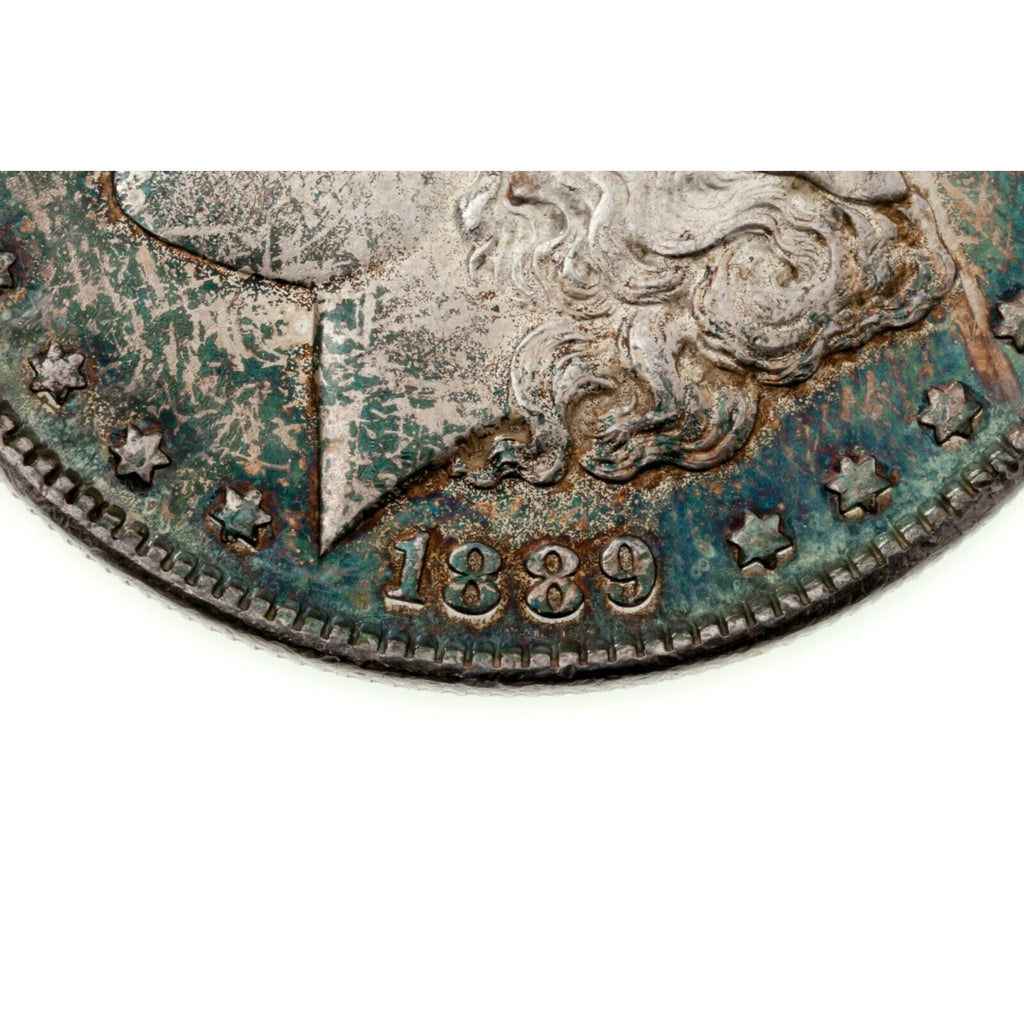1889 $1 Morgan Silver Dollar Toned in Choice BU Condition, Excellent Eye Appeal