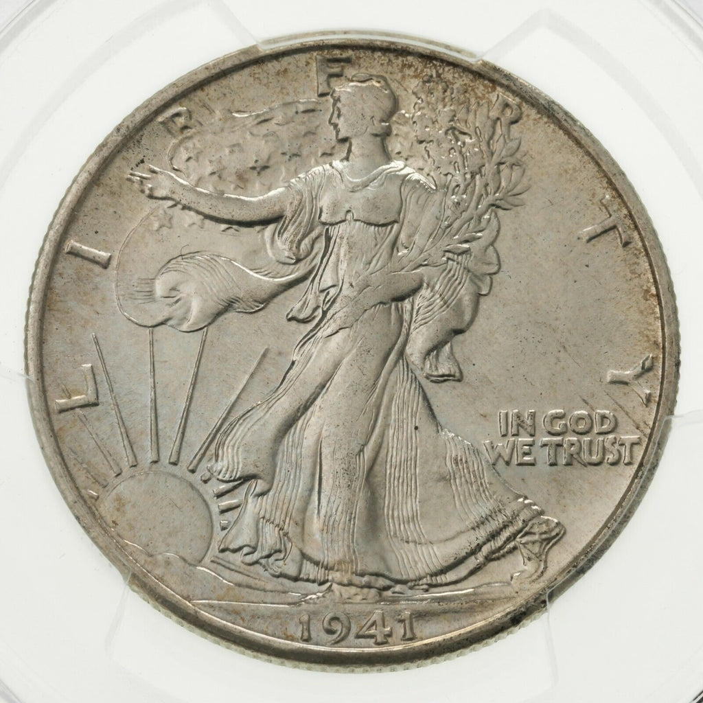 1941-S 50C Walking Liberty Half Dollar Graded by PCGS as MS-64