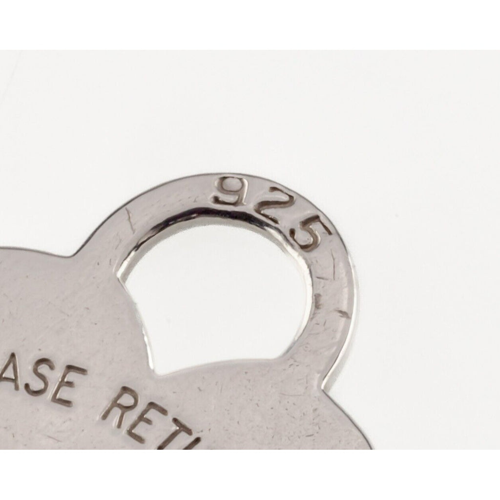 Tiffany & Co. Sterling Silver "Return to" Heart Tag Charm w/ Serial Number Nice!