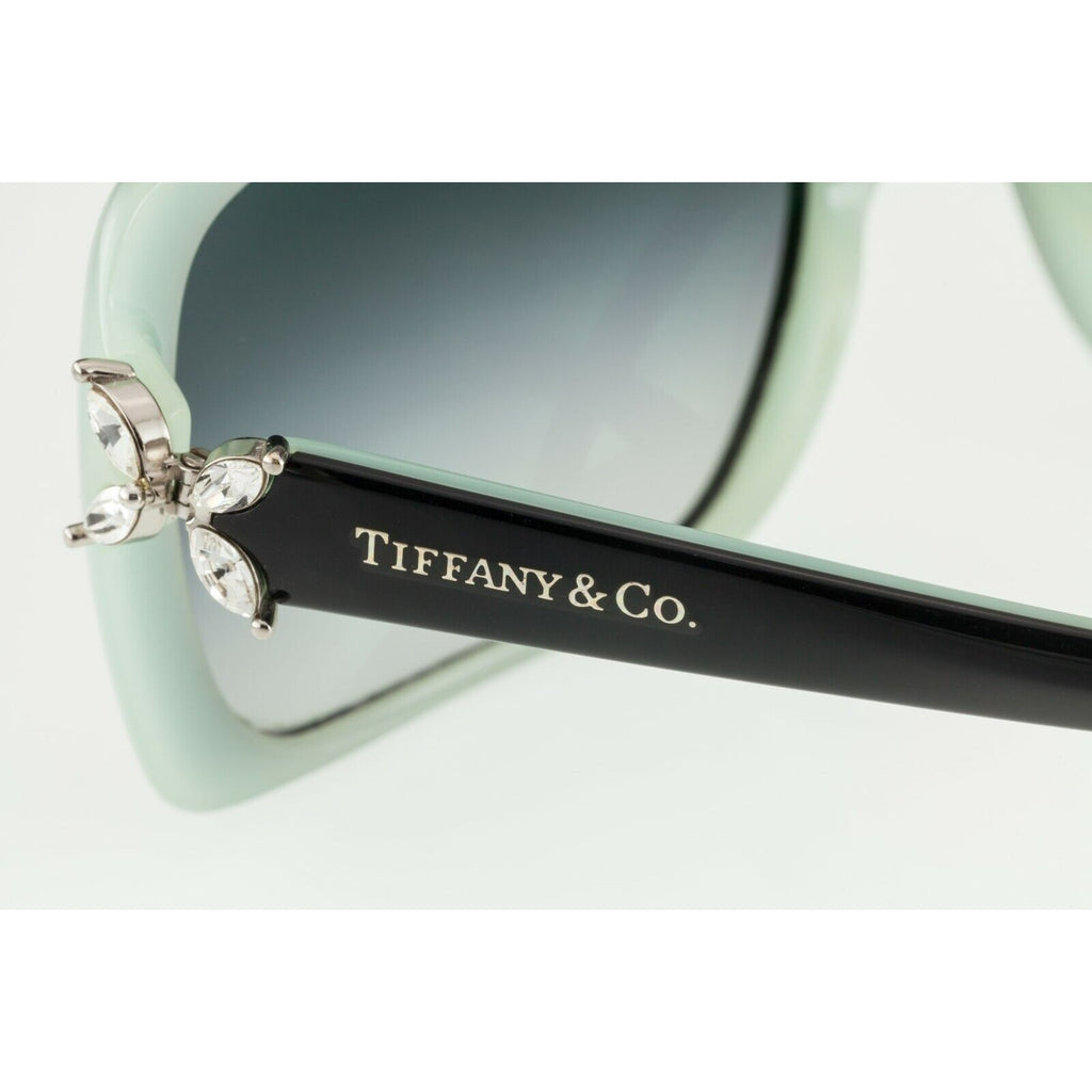 Tiffany & Co. Victoria Sunglasses with Swarovski Crystal Accents Blue Rims