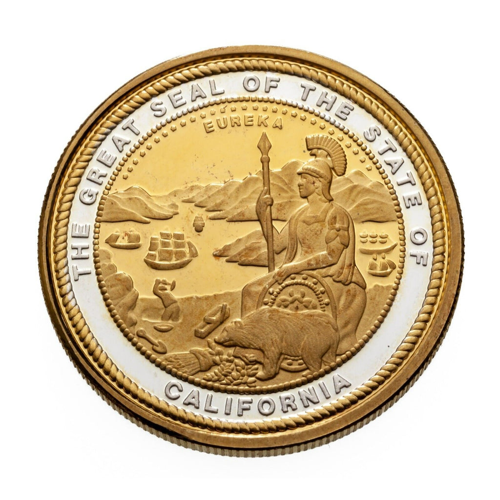 1848-1998 Gold Discovery Sesquicentennial 1 oz Silver Round Two Tone