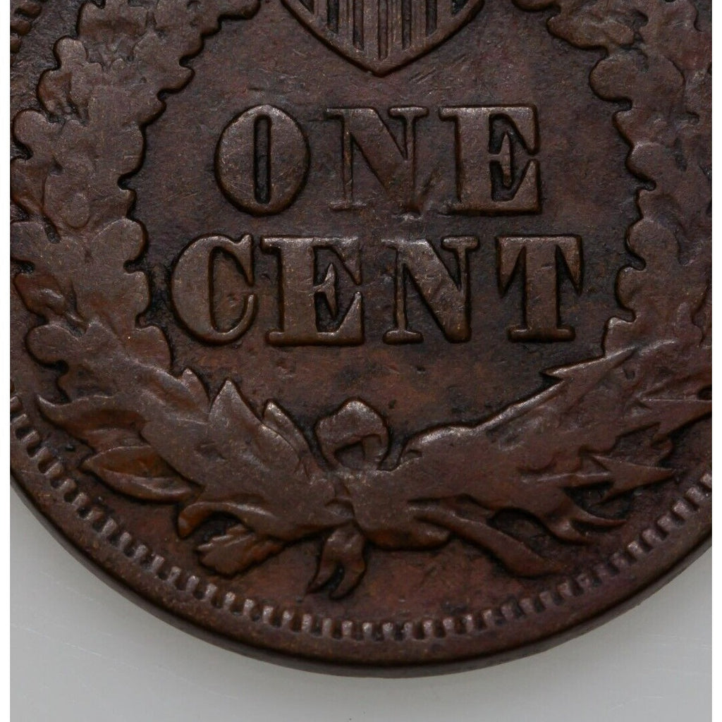 1863 1C Indian Cent in Good Condition, Brown Color, Full Strong Rims!