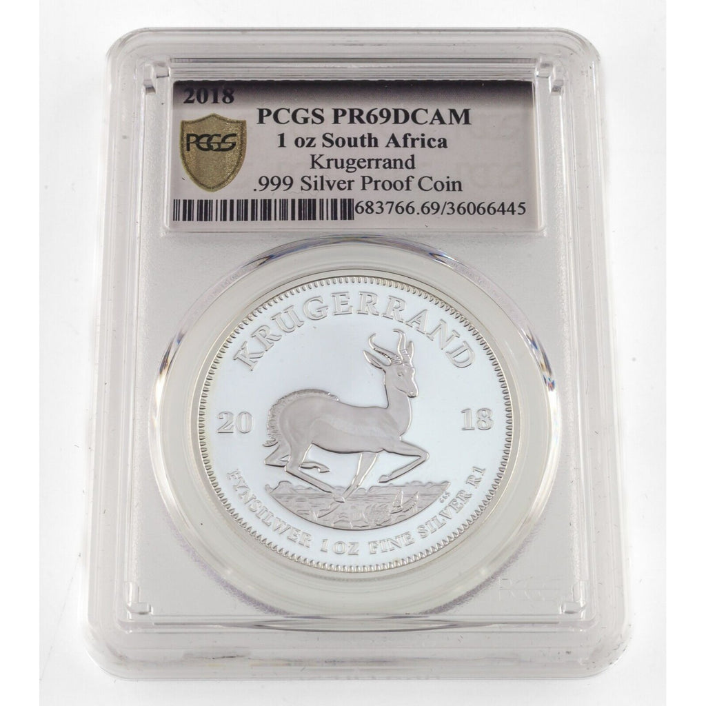 2018 1 Oz. Silver Krugerrand Proof PCGS PF69DCAM Tumi Tsehlo First 389