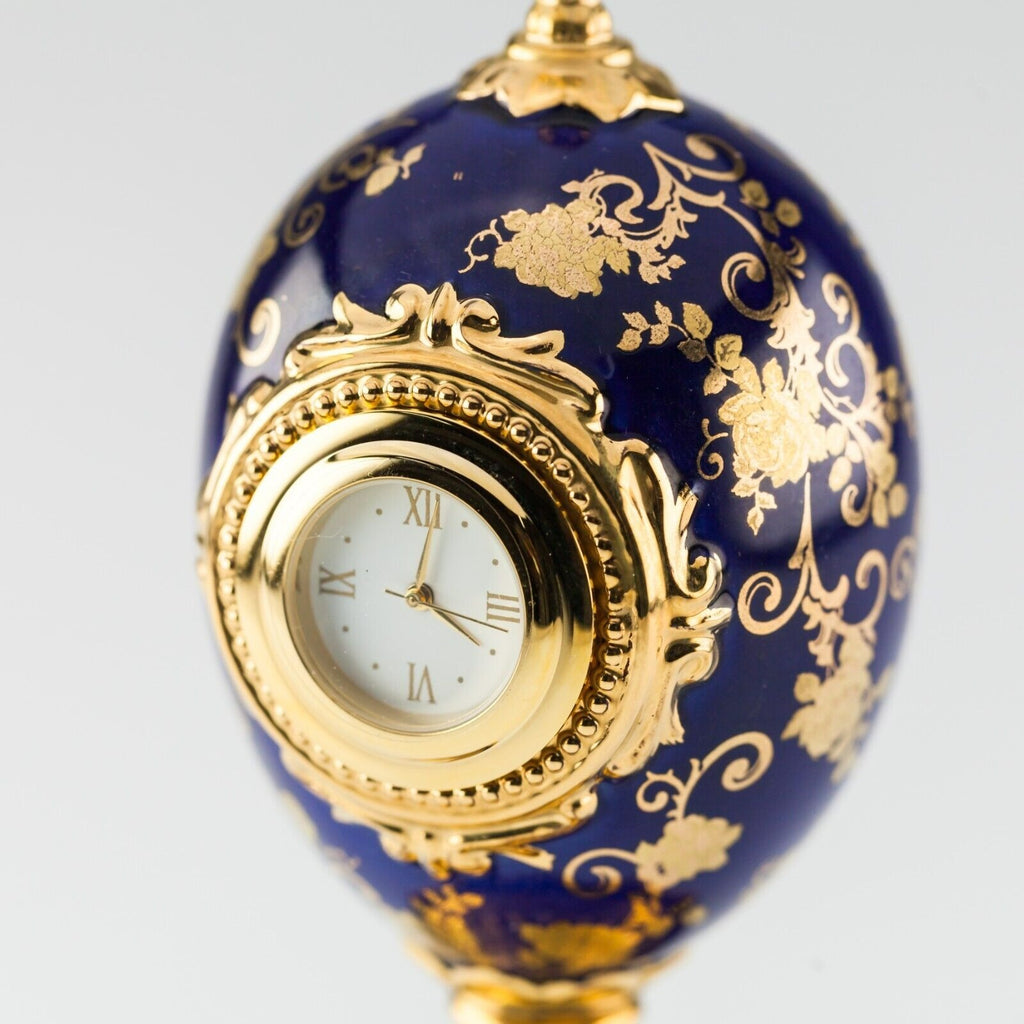 Rose Bouquet Clock Miniature by House of Fabergé / Franklin Mint  No. MA 4371