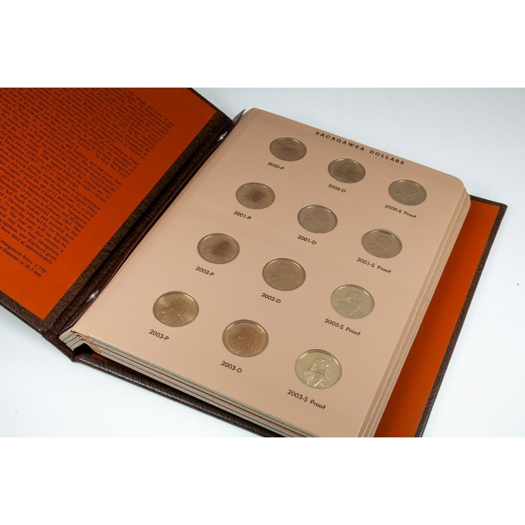 Complete Sacagawea Dollar Book Dansco 8183 2000 - 2015 + Proofs 48 Coins