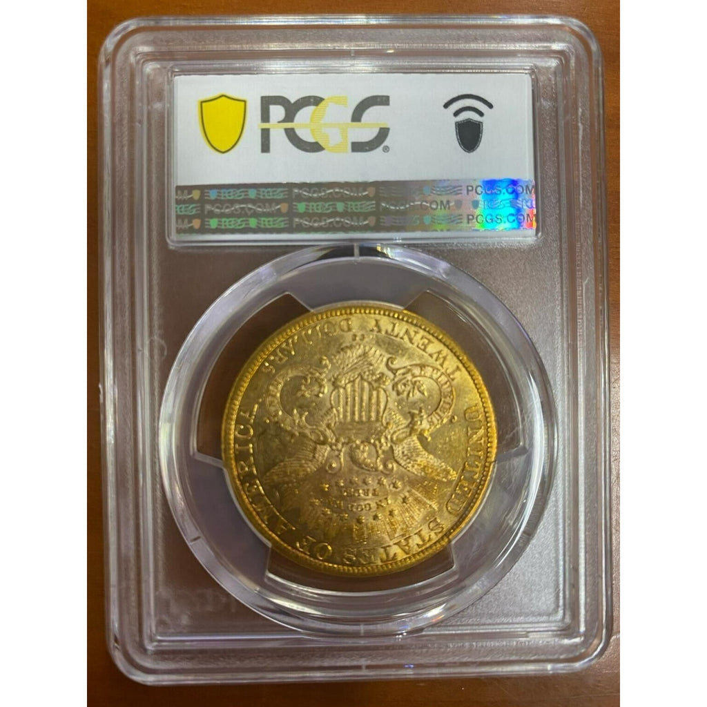 1883-CC $20 Gold Liberty Double Eagle Graded by PCGS as AU53 Gorgeous!