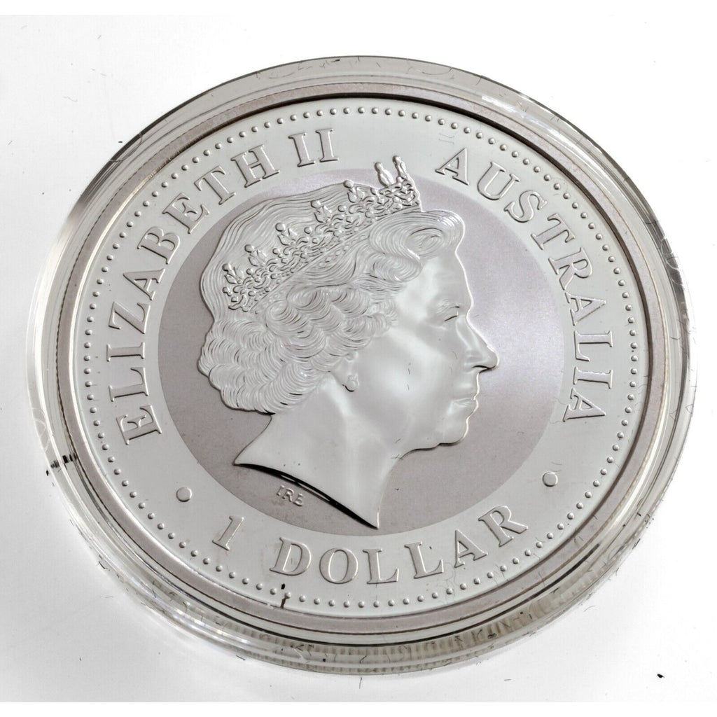 2005 Australian Lunar Series Year of the Rooster Gilded Silver Coin Box CoA