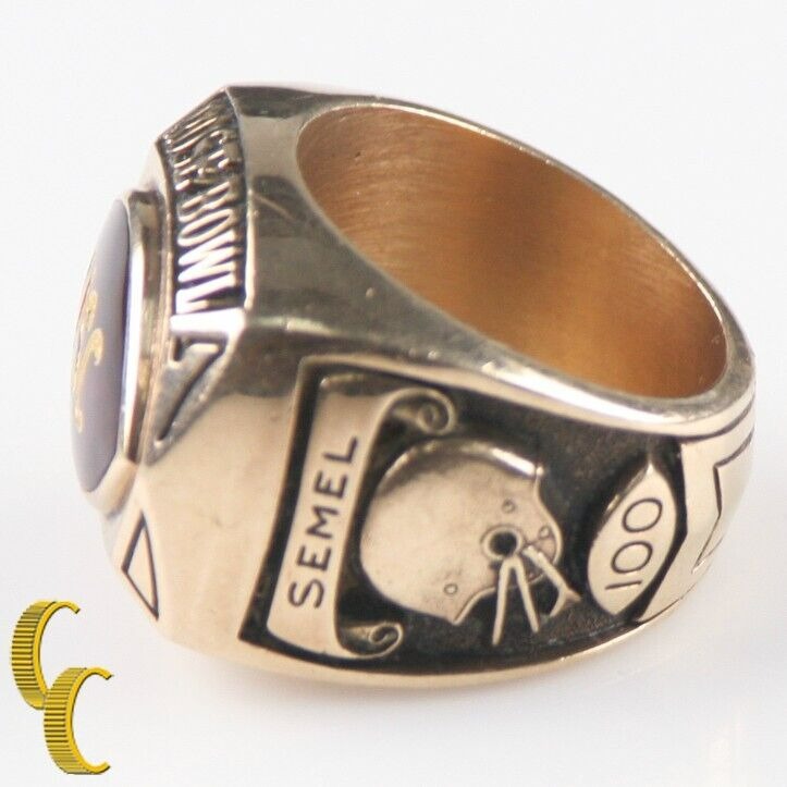 1970 USC 10k Yellow Gold Jostens Rose Bowl Championship Ring Size 9