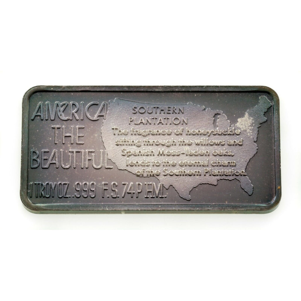 1974-75 Hamilton Mint America The Beautiful 1oz Silver Art Bars Lot of 3 Bars