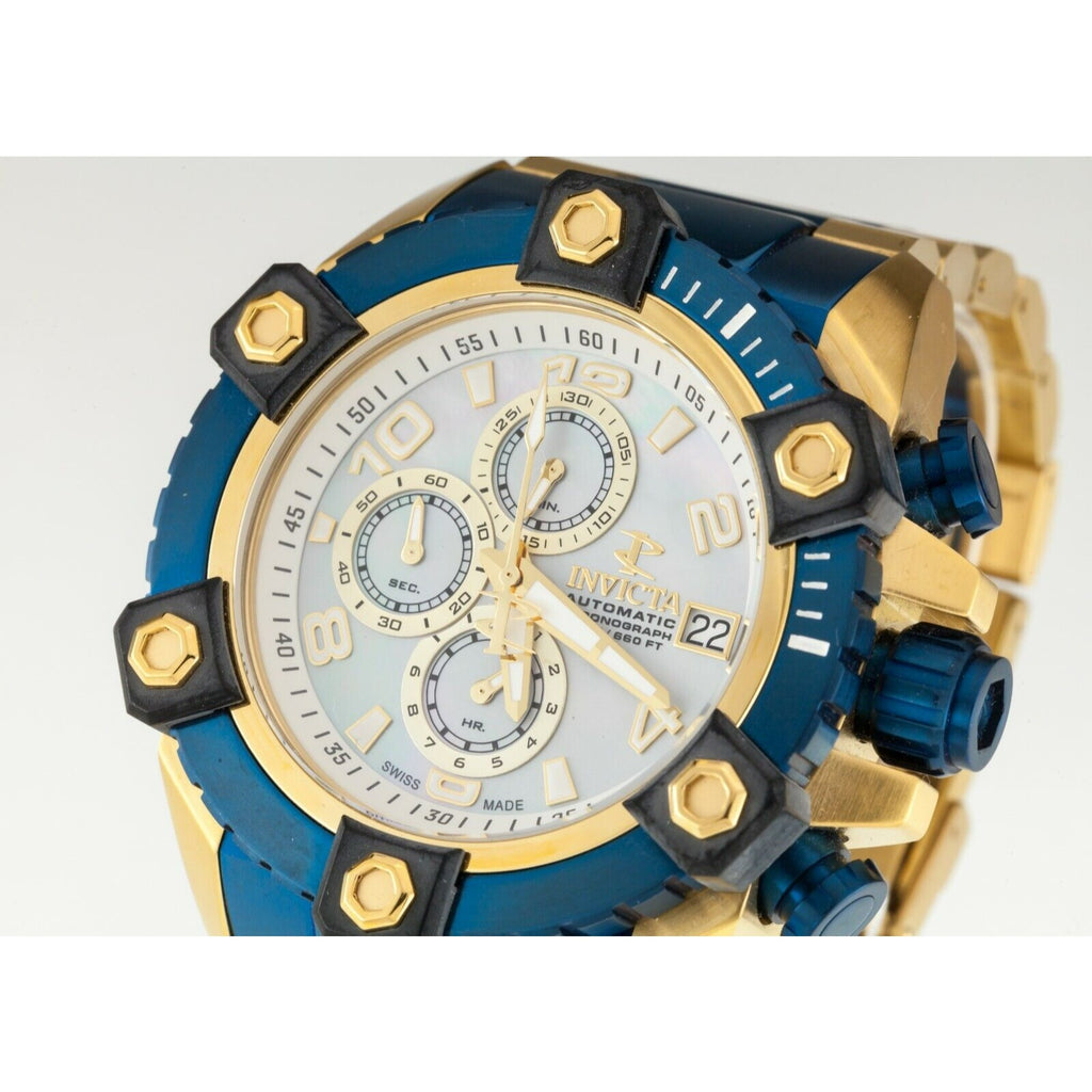 INVICTA 13769 Reserve Octane Swiss Automatic Movt. 52mm Watch MOP Dial!
