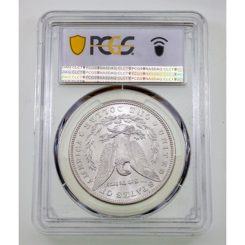 1884 $1 Silver Morgan Dollar Graded by PCGS as MS-64