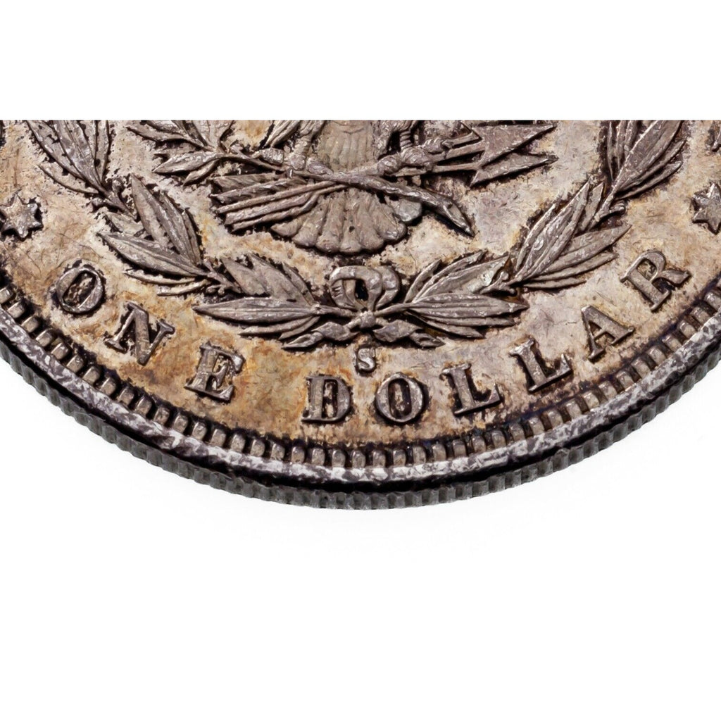 1887-S $1 Silver Morgan Dollar in Choice BU Condition, Toned on Both Sides