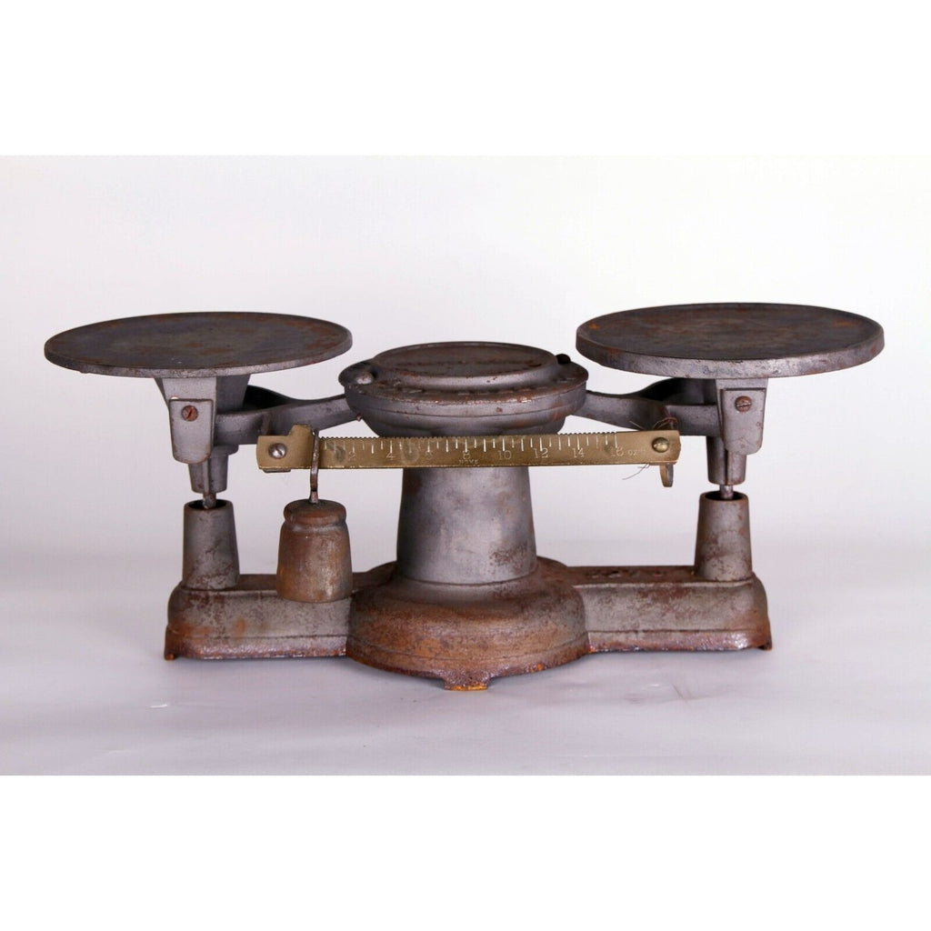 Antique Howe Scale Co. 1897 Ruthland, VT No. 1 Serial No .8520 Cast Ir ...
