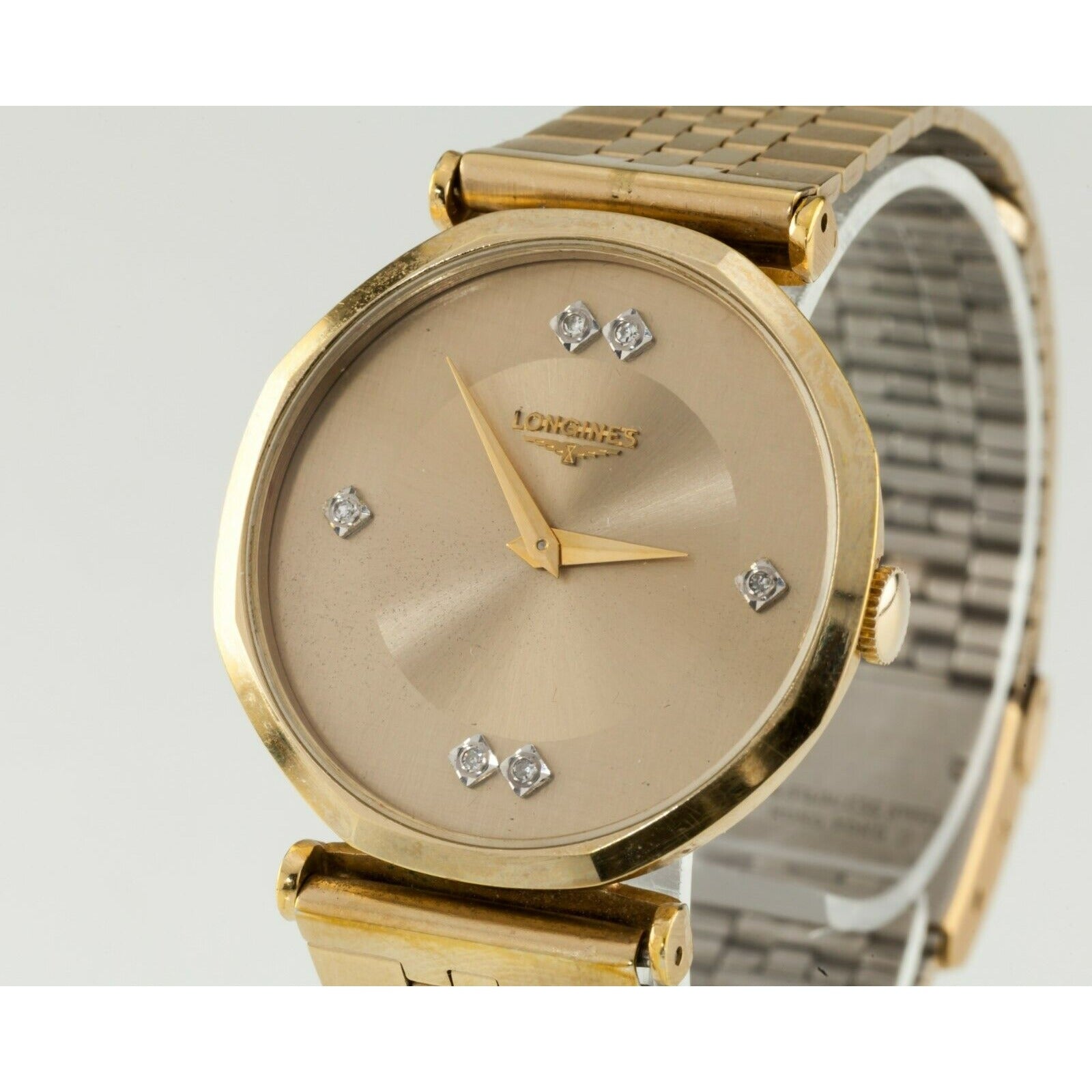 Longines Gold-Plated Men's Mechanical Watch w/ Aftermarket Band